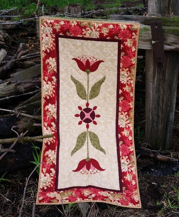 Red Lily Table Runner